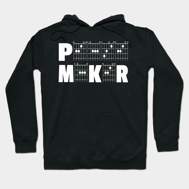 Peace Maker in Guitar Chords Hoodie by Chordword